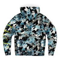 Chokefish™ Microfleece Zip-Up Hoodie Acid-Wash Colors-012