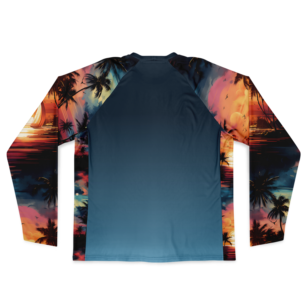 Chokefish™ Long Sleeve Every Day All Weather Trees&Boats Shirt Men's-011