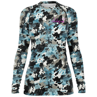 Chokefish™ Long Sleeve Rashguard Acid-Wash Woman's Shirt-010