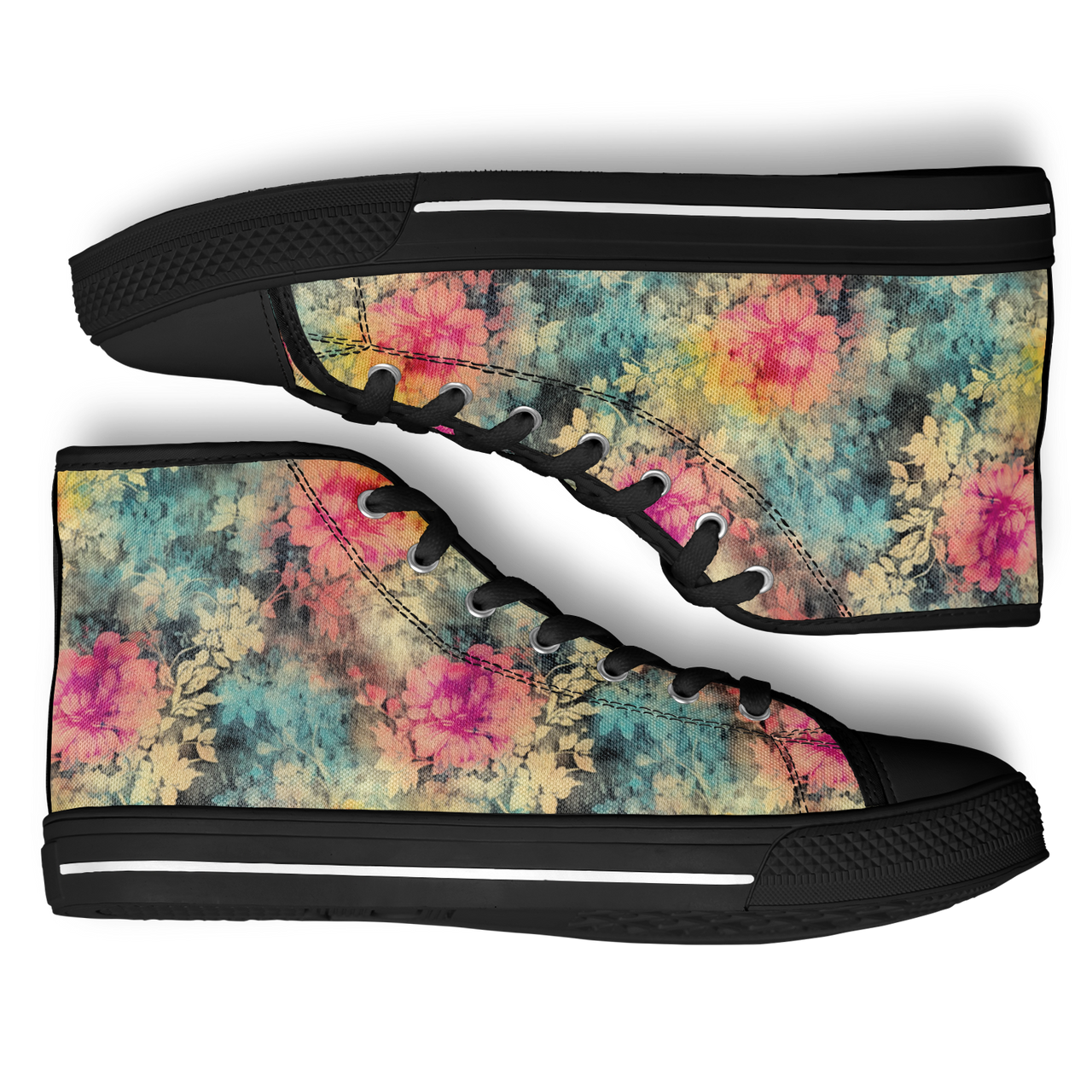 Chokefish™ Urban Peak Retro High Tops-Acid-Wash-007-2