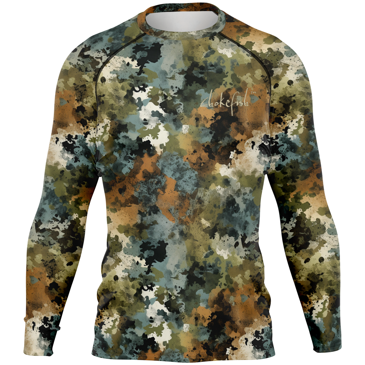 Chokefish™ Long Sleeve Rashguard Acid-Wash Men's Shirt-014