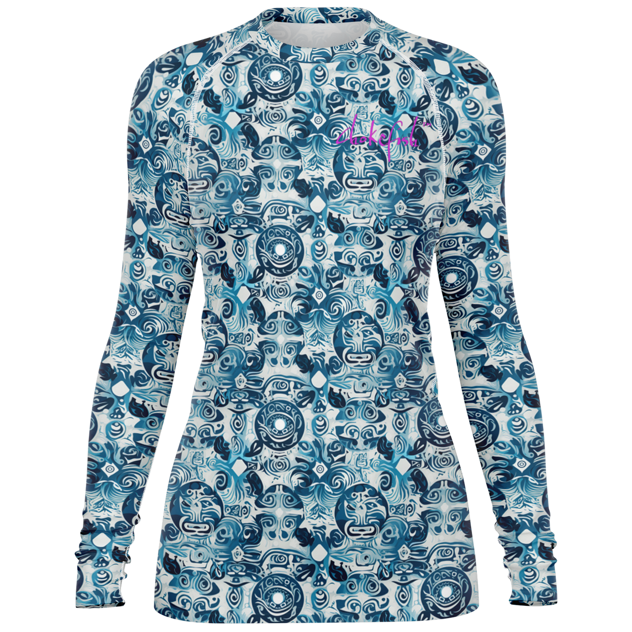 Chokefish™ Long Sleeve Rashguard Sun&Saltwater Woman's Shirt-003