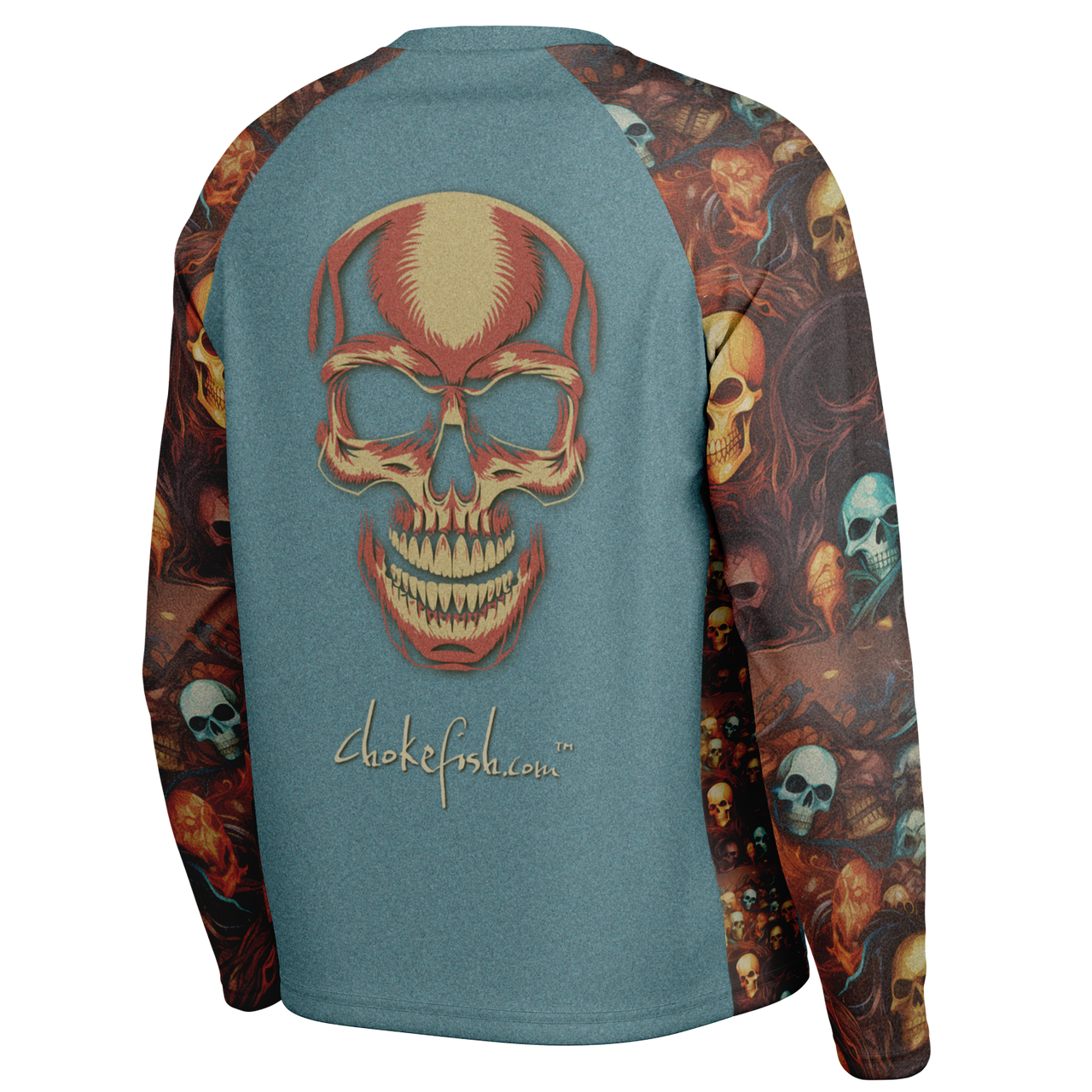 Chokefish™ Long Sleeve Every Day All Weather Skulls Shirt Men's-003-SPECIAL EDITION