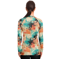 Chokefish™ Long Sleeve Rashguard Acid-Wash Woman's Shirt-002