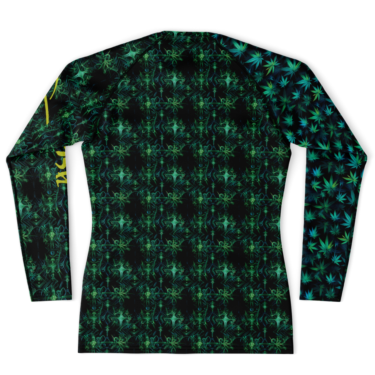 Chokefish™ Long Sleeve Rashguard Cannabis Men's Shirt-013