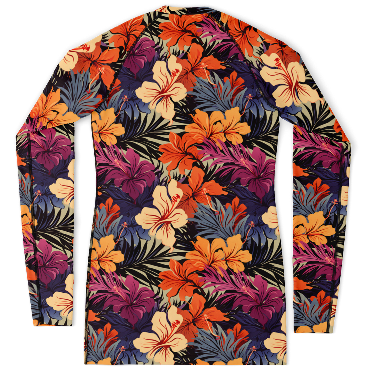 Chokefish™ Long Sleeve Rashguard Floral Woman's Shirt-007