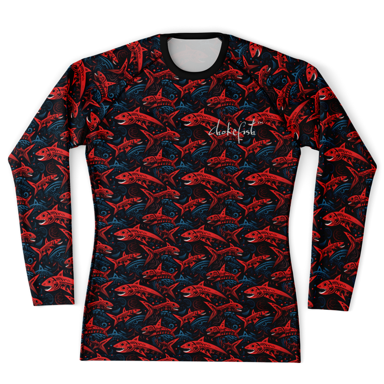 Chokefish™ Long Sleeve Rashguard Marine Men's Shirt-001