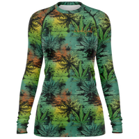 Chokefish™ Long Sleeve Rashguard Cannabis Woman's Shirt-006