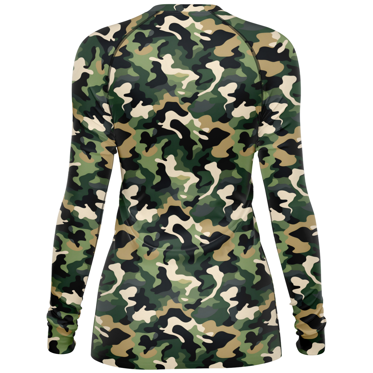 Chokefish™ Long Sleeve Rashguard Camouflage Woman's Shirt-001
