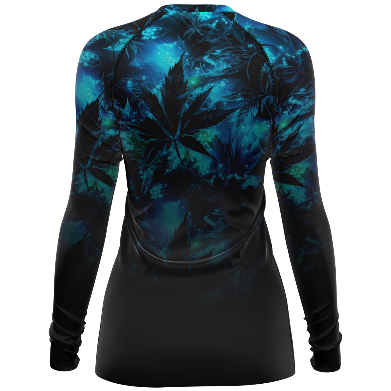 Chokefish™ Long Sleeve Rashguard Cannabis Woman's Shirt-008