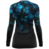 Chokefish™ Long Sleeve Rashguard Cannabis Woman's Shirt-008