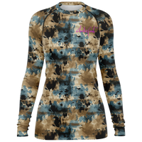 Chokefish™ Long Sleeve Rashguard Acid-Wash Woman's Shirt-012