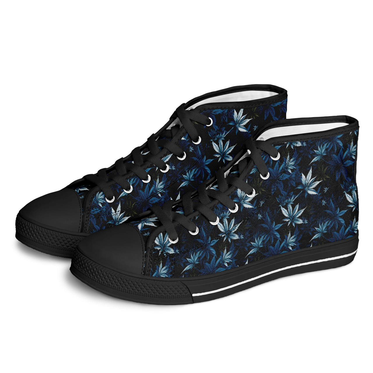 Chokefish™ Urban Peak Retro High Tops-Cannabis-008-2