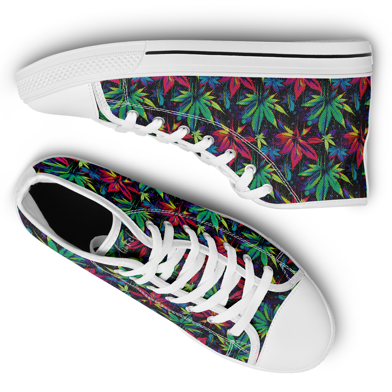 Chokefish™ Urban Peak Retro High Tops-Cannabis-010