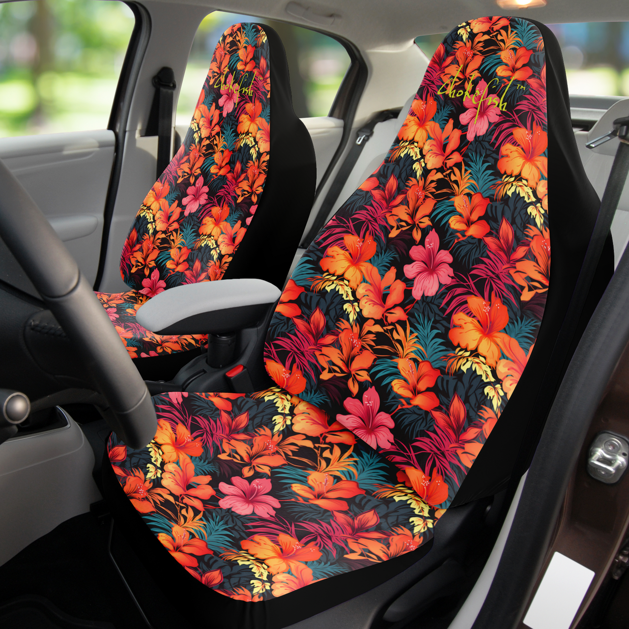 Chokefish™ Floral Seat Covers-001