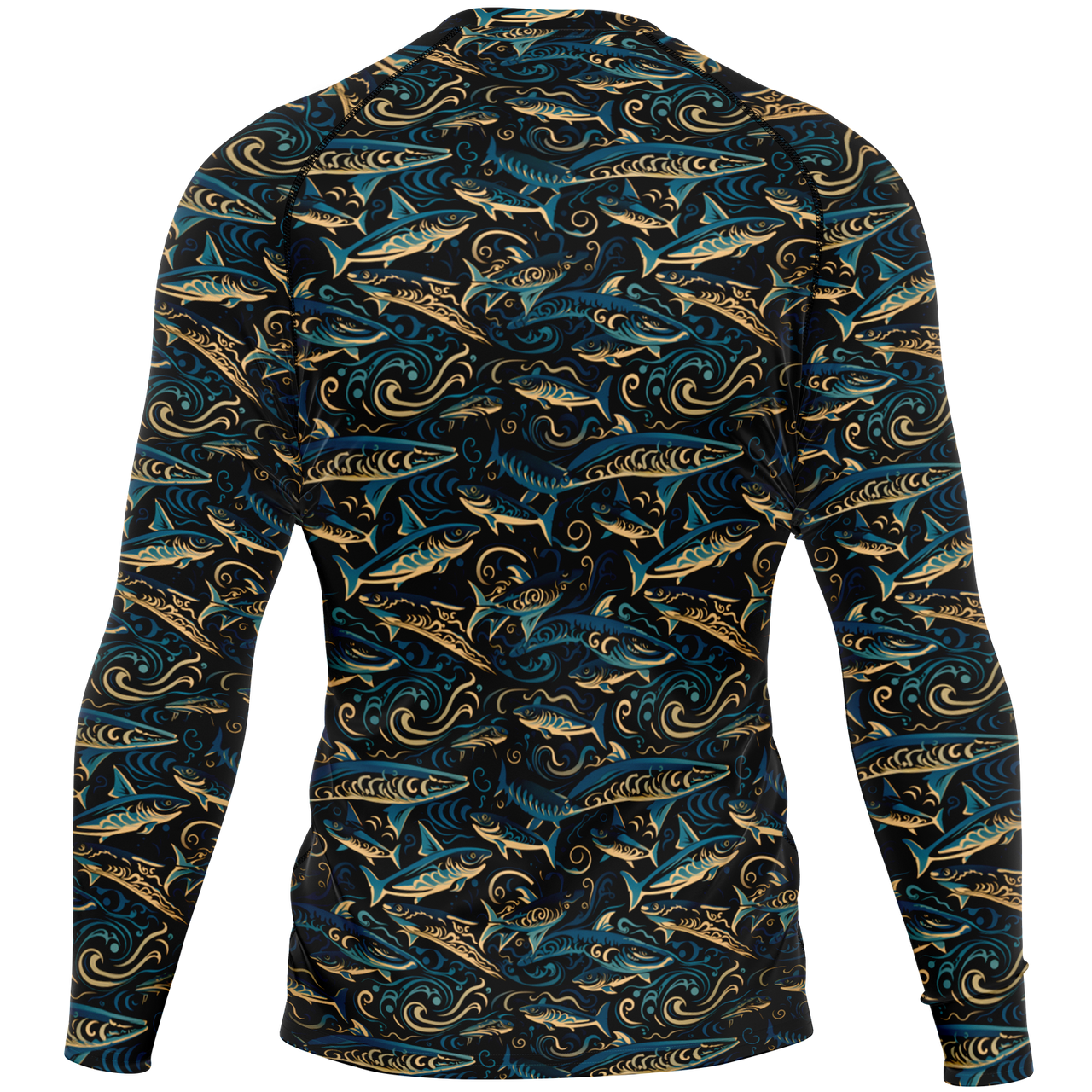 Chokefish™ Long Sleeve Rashguard Marine Men's Shirt-003