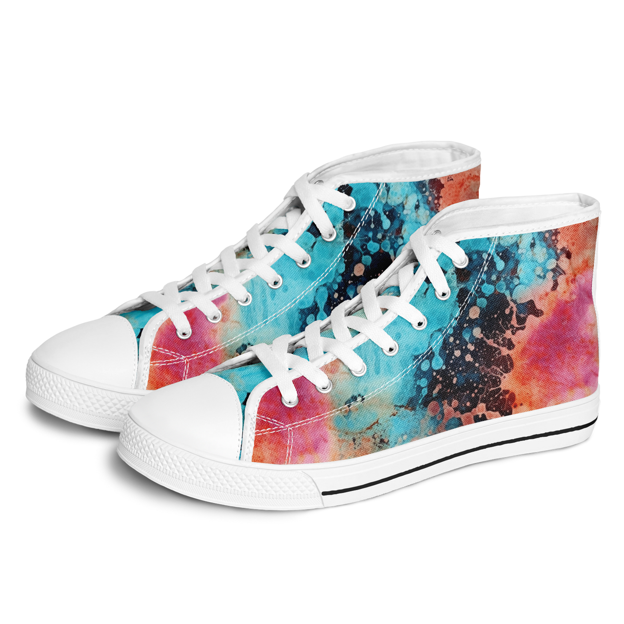 Chokefish™ Urban Peak Retro High Tops-Acid-Wash-005