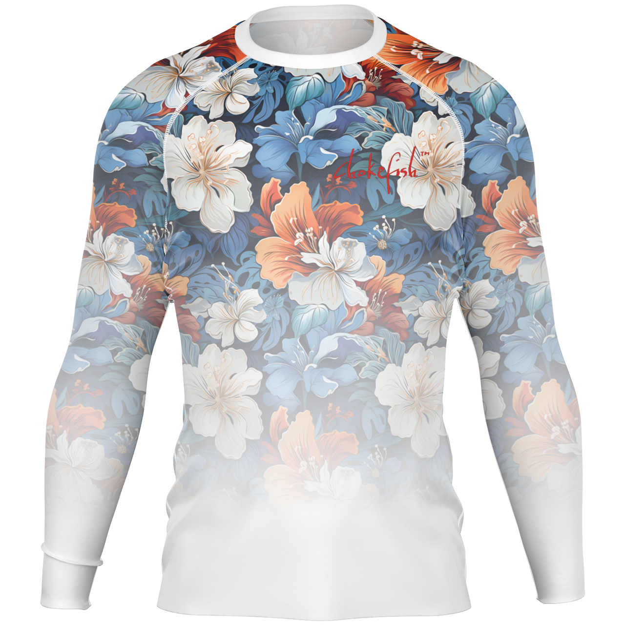 Chokefish™ Long Sleeve Rashguard Floral Men's Shirt-008-2