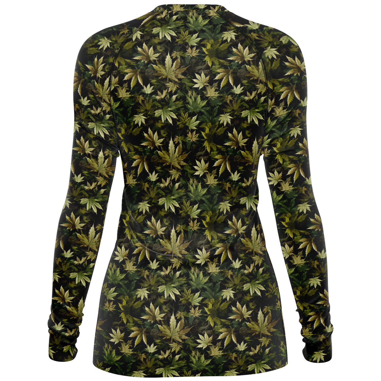 Chokefish™ Long Sleeve Rashguard Cannabis Woman's Shirt-007