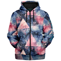 Chokefish™ Microfleece Zip-Up Hoodie Acid-Wash Colors-010B