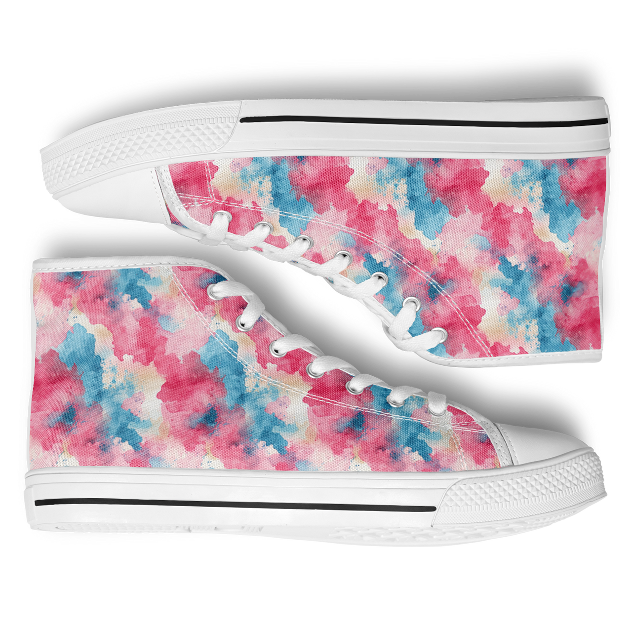 Chokefish™ Urban Peak Retro High Tops-Acid-Wash-001