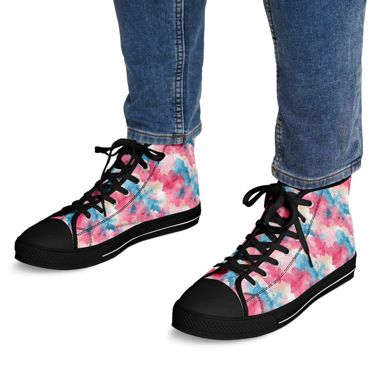 Chokefish™ Urban Peak Retro High Tops-Acid-Wash-001-2