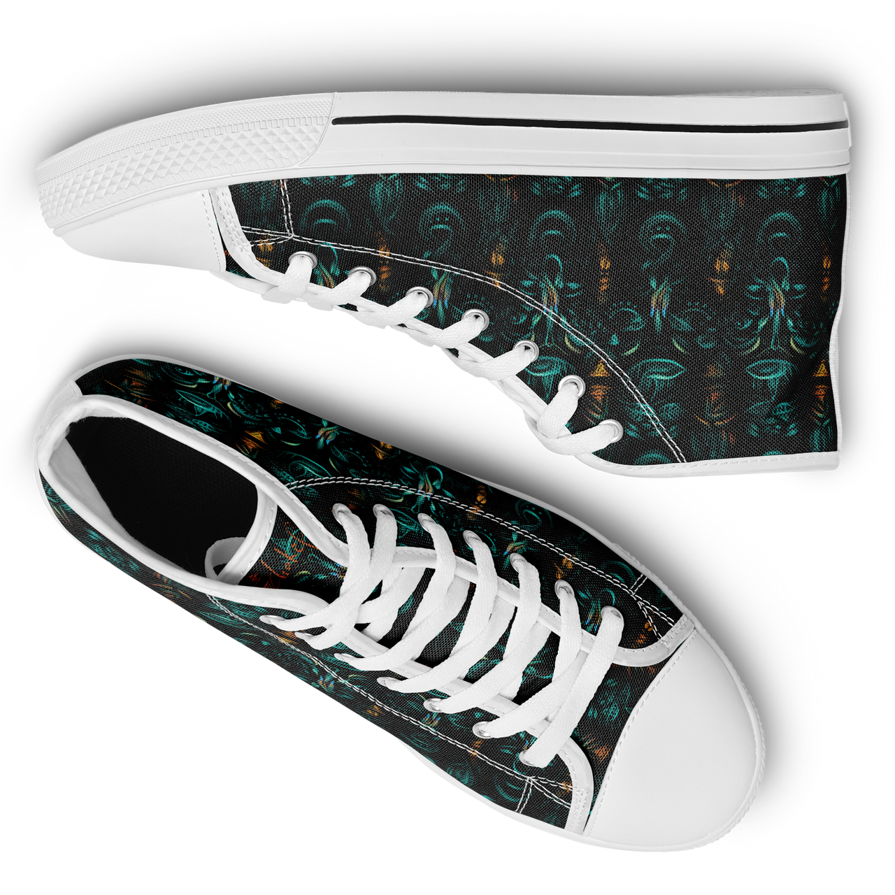 Chokefish™ Urban Peak Retro High Tops-Totems-001