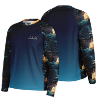 Chokefish™ Long Sleeve Every Day All Weather Trees&Boats Shirt Men's-014