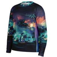 Chokefish™ Long Sleeve Every Day All Weather Trees&Boats Shirt Men's-009