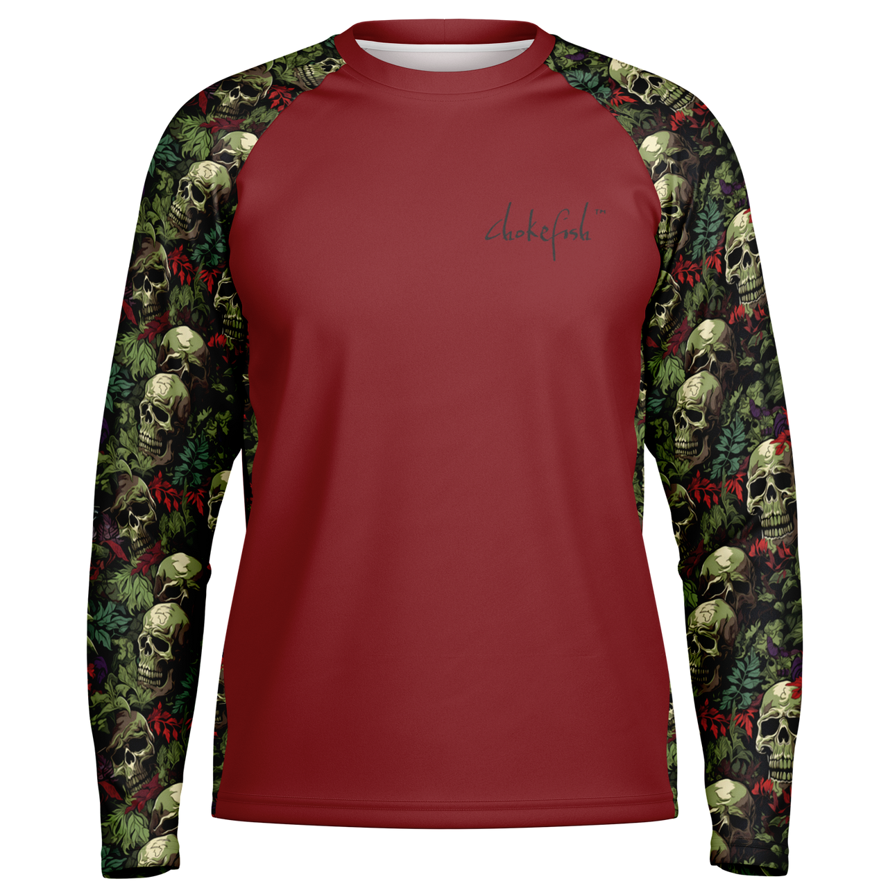 Chokefish™ Long Sleeve Every Day All Weather Skulls Shirt Men's-025