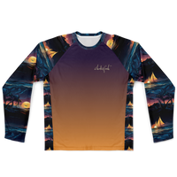 Chokefish™ Long Sleeve Every Day All Weather Trees&Boats Shirt Men's-018