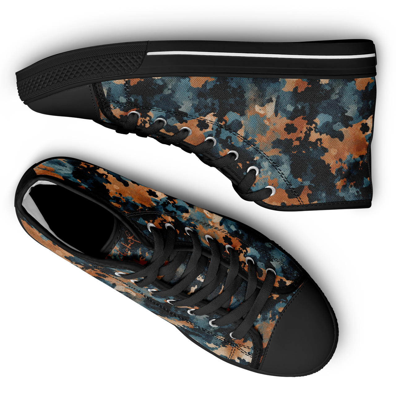 Chokefish™ Urban Peak Retro High Tops-Acid-Wash-009-2