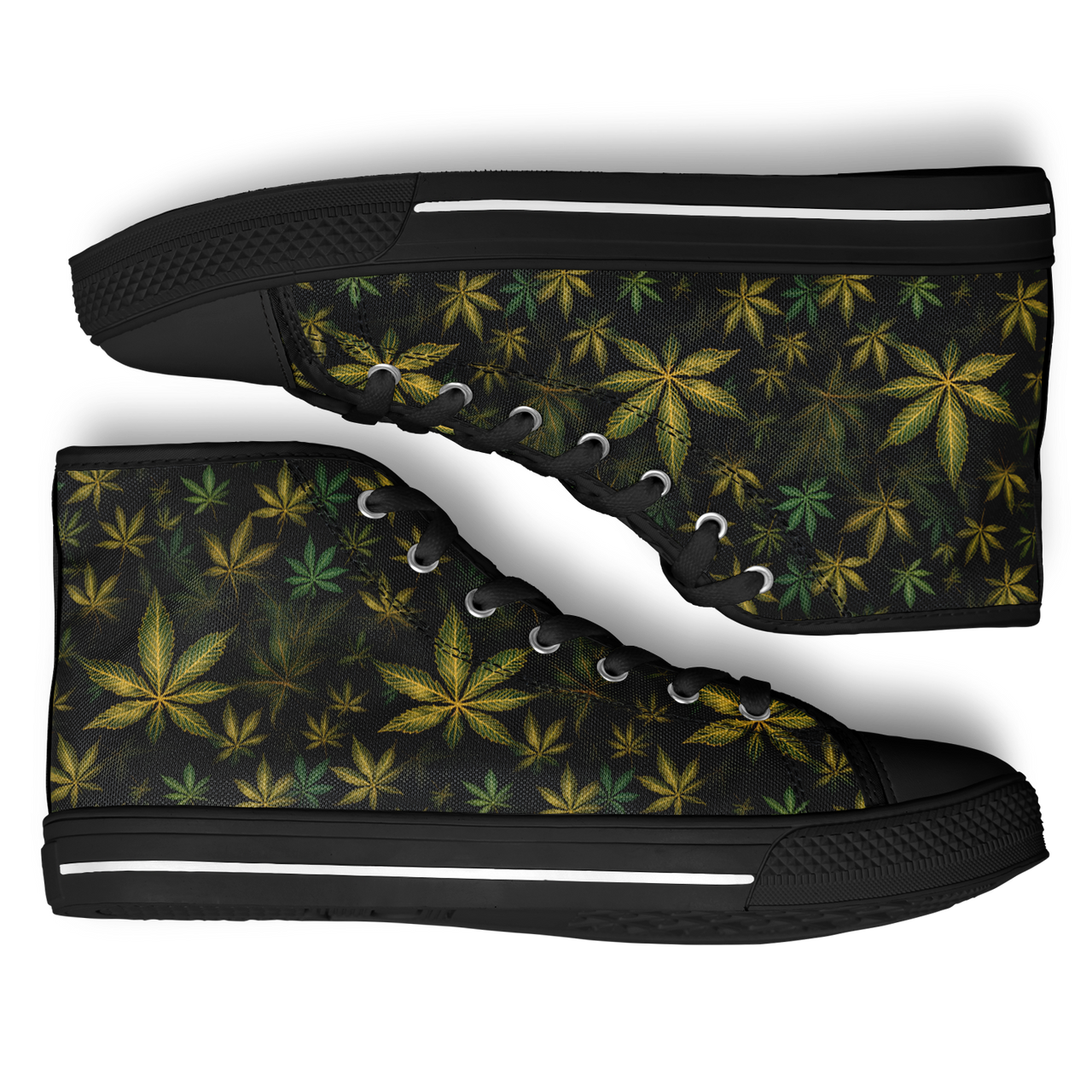 Chokefish™ Urban Peak Retro High Tops-Canabis-027-2