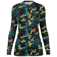 Chokefish™ Long Sleeve Rashguard Camouflage Woman's Shirt-009