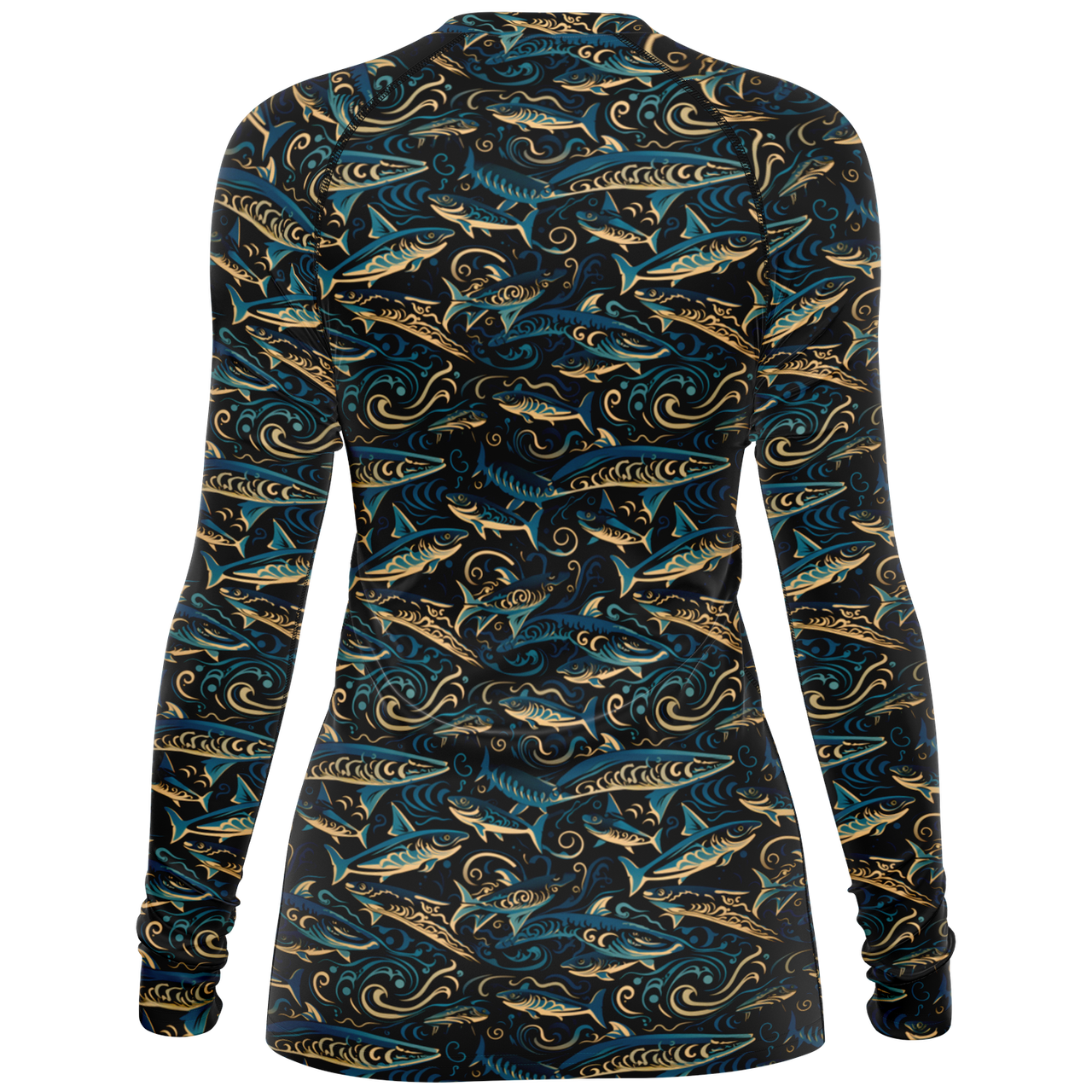 Chokefish™ Long Sleeve Rashguard Marine Woman's Shirt-003