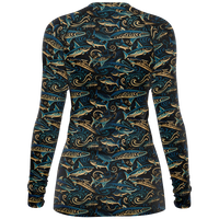 Chokefish™ Long Sleeve Rashguard Marine Woman's Shirt-003
