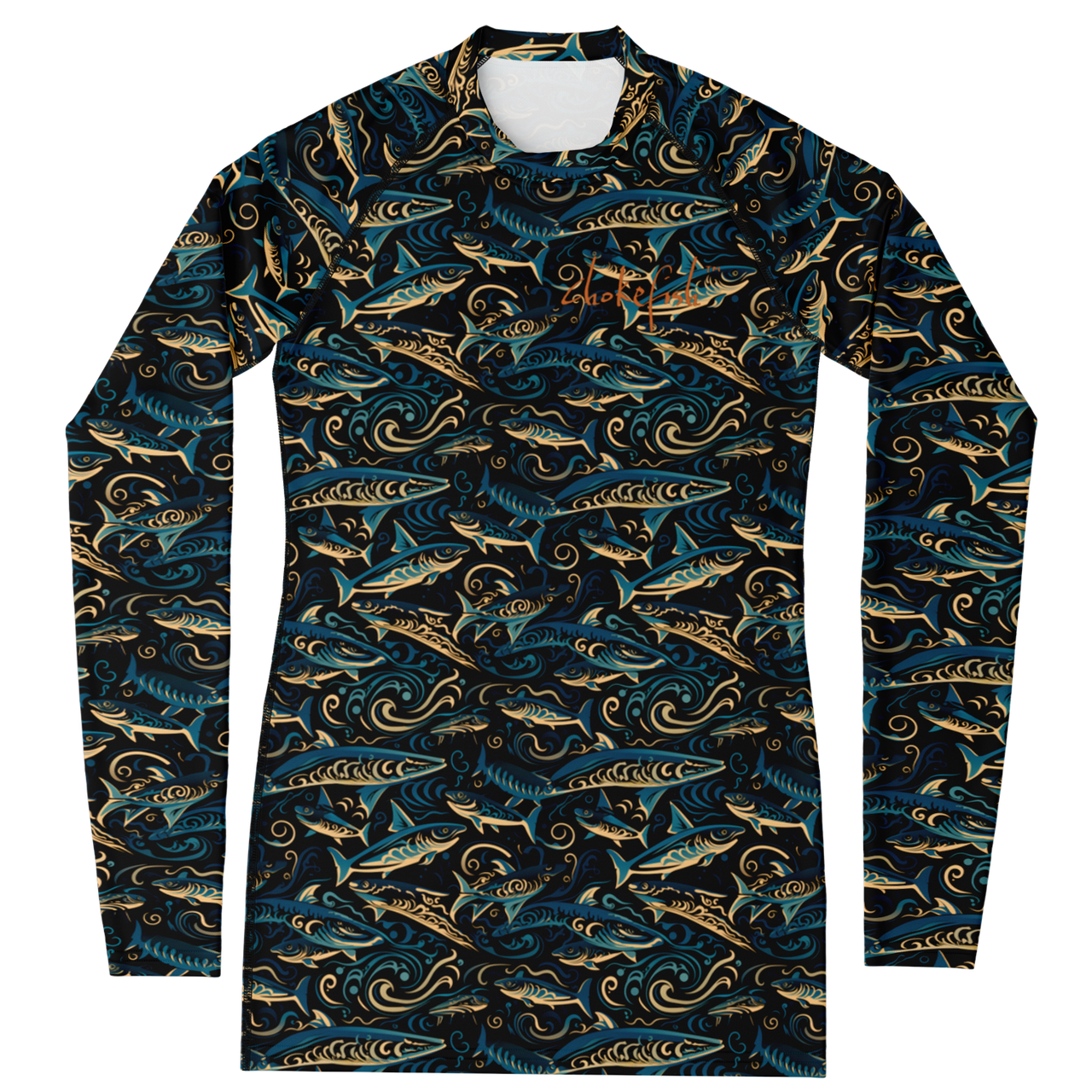 Chokefish™ Long Sleeve Rashguard Marine Woman's Shirt-003