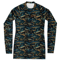 Chokefish™ Long Sleeve Rashguard Marine Woman's Shirt-003