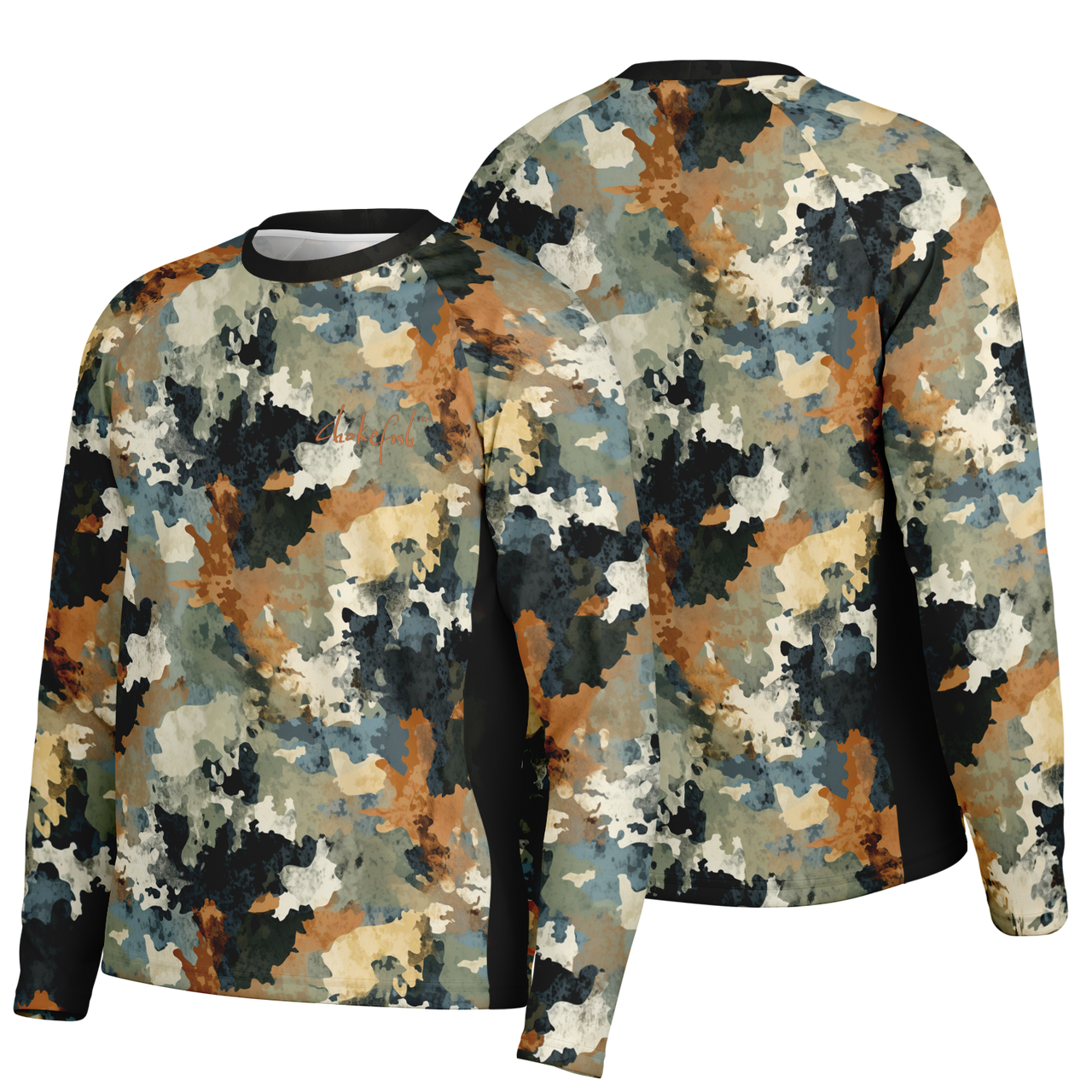 Chokefish™ Long Sleeve Every Day All Weather Acid-Wash Shirt Men's-011