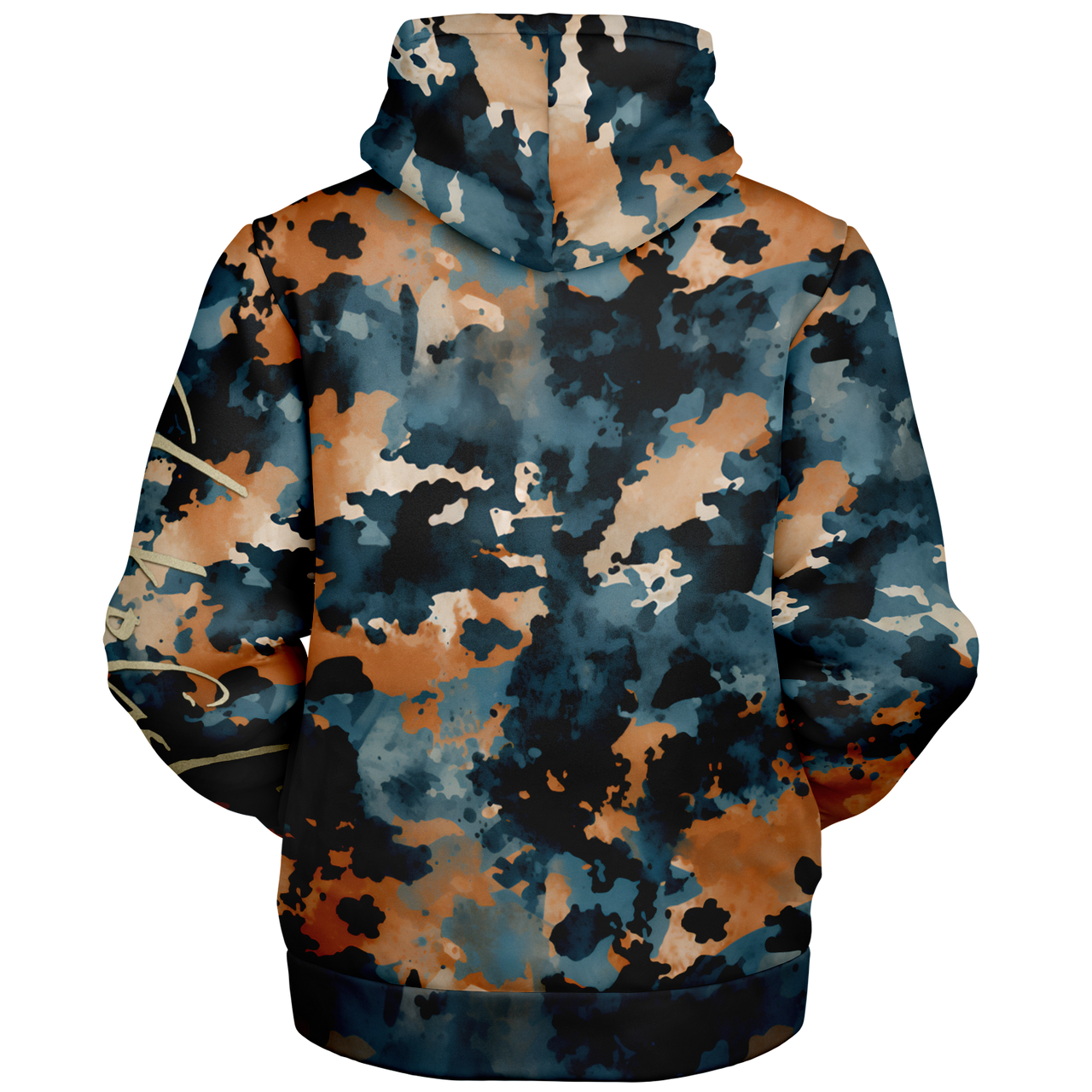 Chokefish™ Microfleece Zip-Up Hoodie Acid-Wash Colors-011B