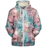 Chokefish™ Microfleece Zip-Up Hoodie Acid-Wash Colors-005