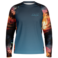 Chokefish™ Long Sleeve Every Day All Weather Trees&Boats Shirt Men's-011