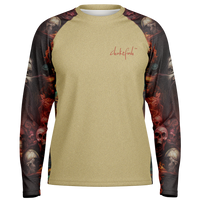 Chokefish™ Long Sleeve Every Day All Weather Skulls Shirt Men's-04SE