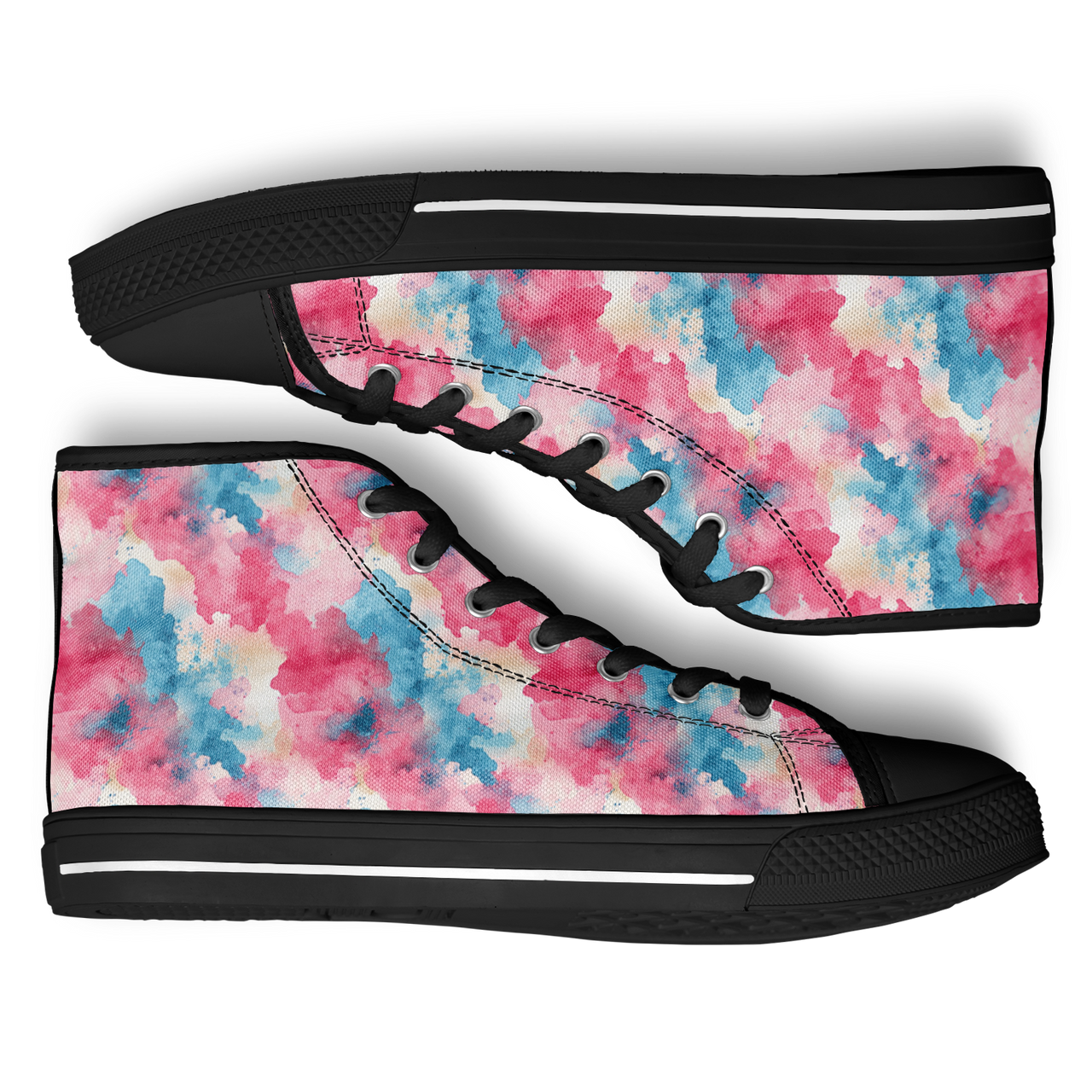 Chokefish™ Urban Peak Retro High Tops-Acid-Wash-001-2
