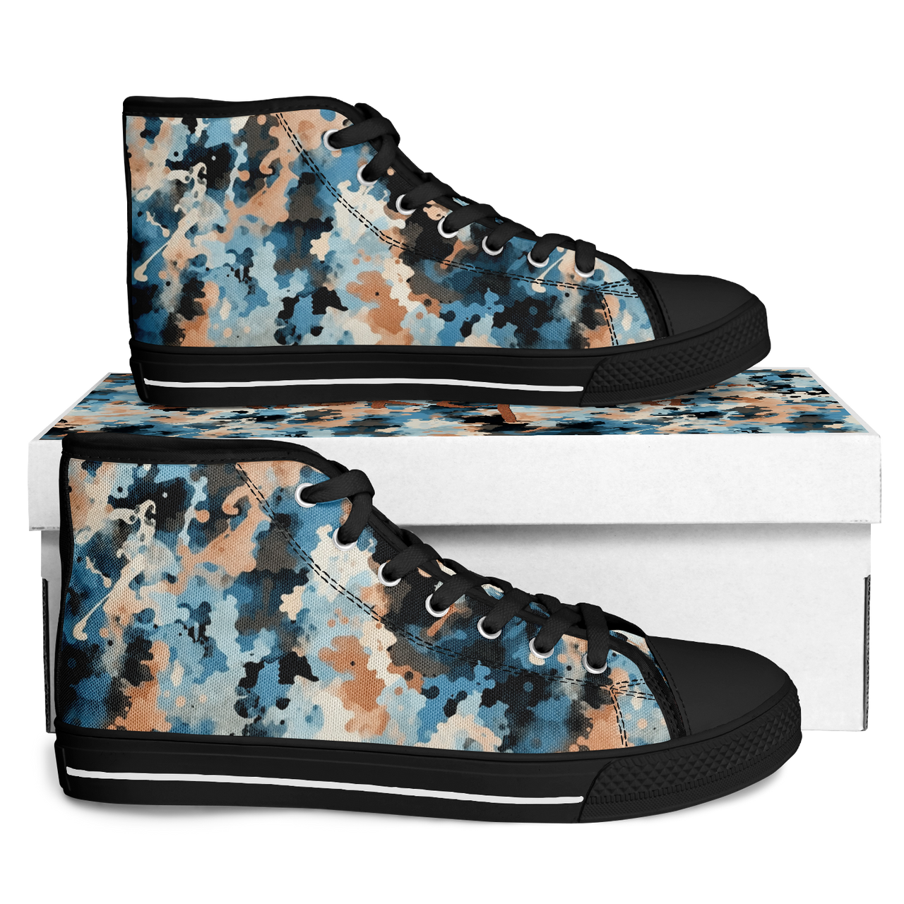 Chokefish™ Urban Peak Retro High Tops-Acid-Wash-015-2