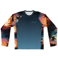 Chokefish™ Long Sleeve Every Day All Weather Trees&Boats Shirt Men's-011