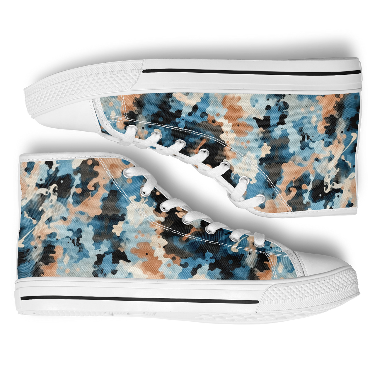 Chokefish™ Urban Peak Retro High Tops-Acid-Wash-015