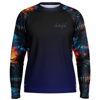 Chokefish™ Long Sleeve Every Day All Weather Trees&Boats Shirt Men's-007