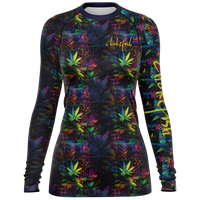Chokefish™ Long Sleeve Rashguard Cannabis Woman's Shirt-009-Special Edition