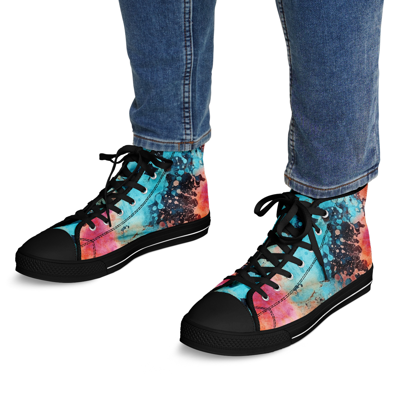 Chokefish™ Urban Peak Retro High Tops-Acid-Wash-005-2